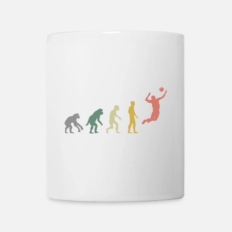 Retro volley-ball Evolution Beach Volley Vintage - Mug blanc - blanc