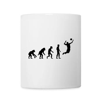 retro volleyball evolution beach volleyball icon - Mug - white - Front