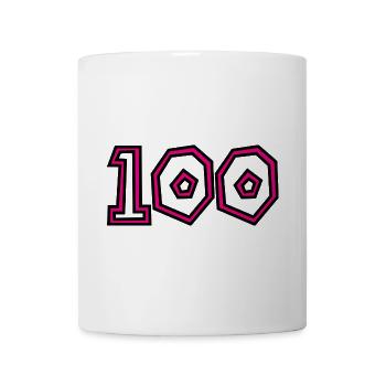 100. 100 JAHRE. 100-JÄHRIGES JUBILÄUM. GEBURTSTAG 100 - Tasse - Weiß - Vorne