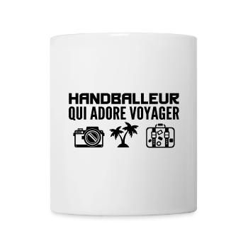 Voyageurs & Handballeurs : Passion & Découverte - Mug blanc - blanc - Devant
