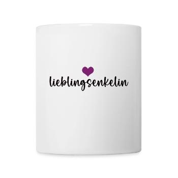 Lieblingsenkelin Enkeltochter Beste Enkelin - Tasse - Weiß - Vorne