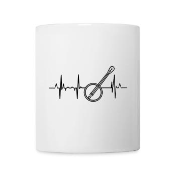 Banjo Kardiogramm - Tasse - Weiß - Vorne