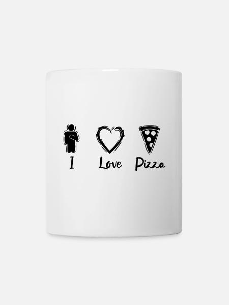 Ich mag Pizza - Tasse - Weiß