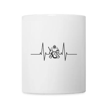 Heartbeat Hockey Gardien de but Sports - Mug blanc - blanc - Devant