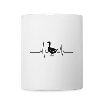 Goose Geese Heartbeat Heart Rate Heartline - Mug - white - Front