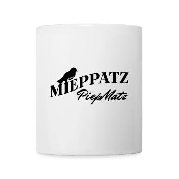 PiepMatz MiepPatz Wortverdreher Spruch AlpSign.de - Tasse - Weiß - Vorne