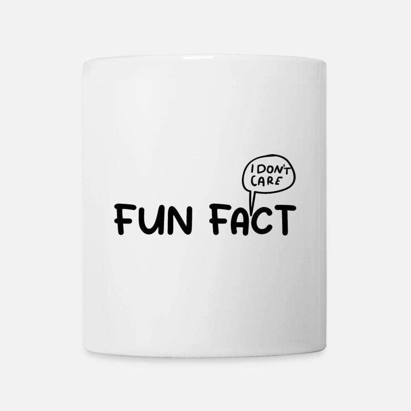 Fun Fact: Es ist mir egal | Lustiger Spruch Sarkastisch - Tasse - Weiß