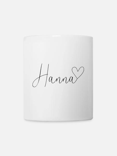 Hanna Last Name First Name Girl - Mug - white