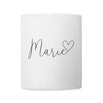 Marie Name Vorname Mädchen - Tasse - Weiß - Vorne