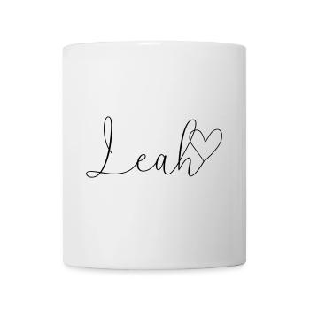 Leah Nom Prénom Fille - Mug blanc - blanc - Devant