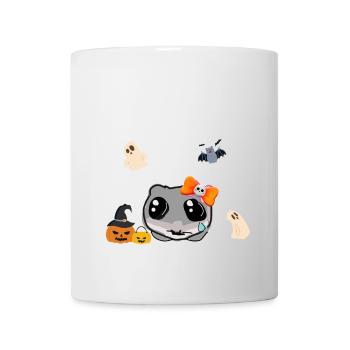 Halloween,Hamster,Kürbis, illustration - Tasse - Weiß - Vorne