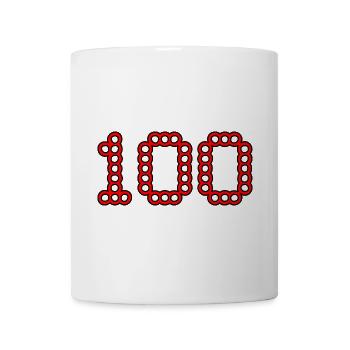 100. 100 YEARS. 100th ANNIVERSARY. BIRTHDAY 100 - Mug - white - Front