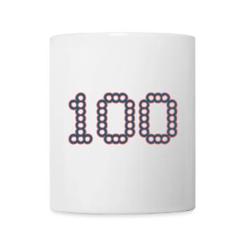 100. 100 JAHRE. 100-JÄHRIGES JUBILÄUM. GEBURTSTAG 100 - Tasse - Weiß - Vorne