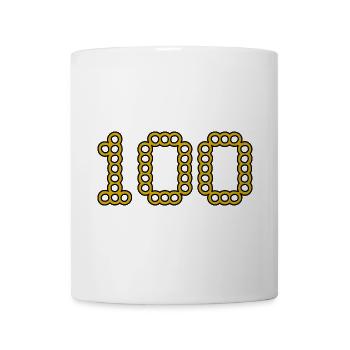 100. 100 YEARS. 100th ANNIVERSARY. BIRTHDAY 100 - Mug - white - Front