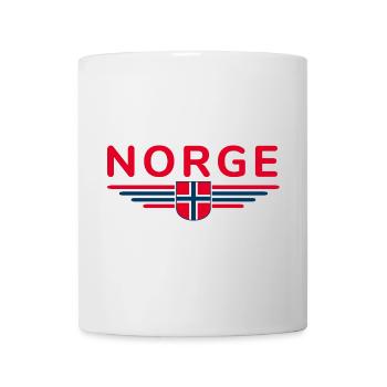 J’aime la tenue T-shirt design Norvège - Mug blanc - blanc - Devant