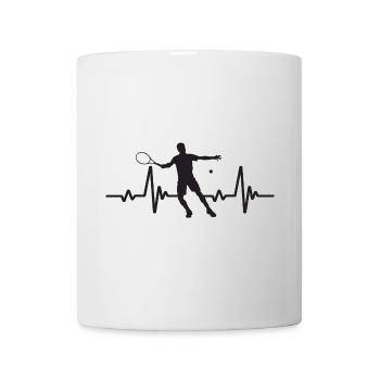 Tennis-Herzschlag - Tasse - Weiß - Vorne