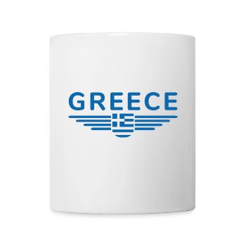 Ich liebe Griechenland Fan, Design T-Shirt Outfit - Tasse - Weiß - Vorne