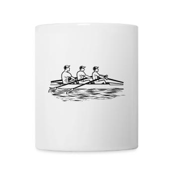 Dessin de l’équipe d’aviron - Mug blanc - blanc - Devant
