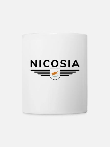 Nikosia Design – Hauptstadt Zyperns - Tasse - Weiß