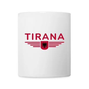 Tirana Design – Herz Albaniens - Tasse - Weiß - Vorne