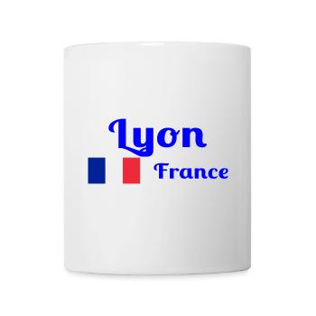 Lyon France- Imprimés stylés - Mug blanc - blanc - Devant