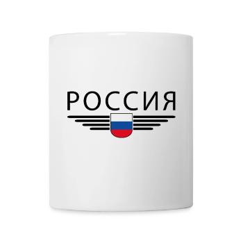Russland T-Shirt – Stolz und Tradition - Tasse - Weiß - Vorne