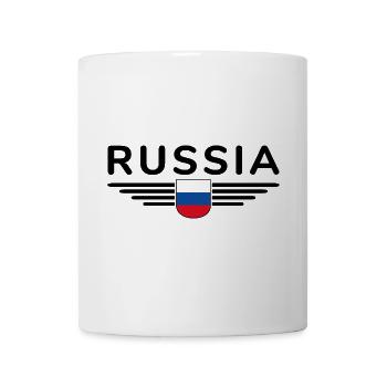 Russland T-Shirt – Stolz und Tradition - Tasse - Weiß - Vorne