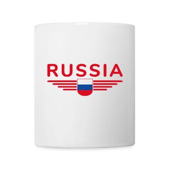 Russland T-Shirt – Stolz und Tradition - Tasse - Weiß - Vorne