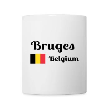 Bruges Belgique - Imprimés élégants - Mug blanc - blanc - Devant