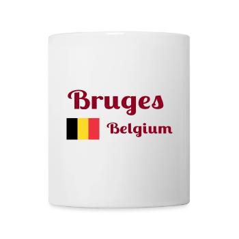 Bruges Belgique - Imprimés élégants - Mug blanc - blanc - Devant