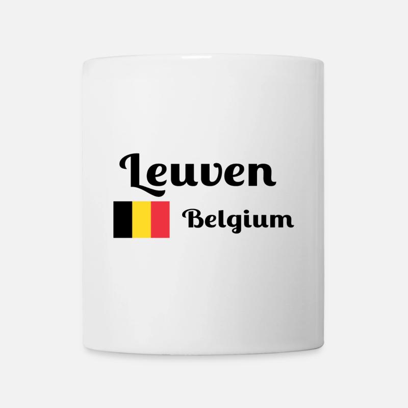 Louvain Belgique - Imprimés élégants - Mug blanc - blanc