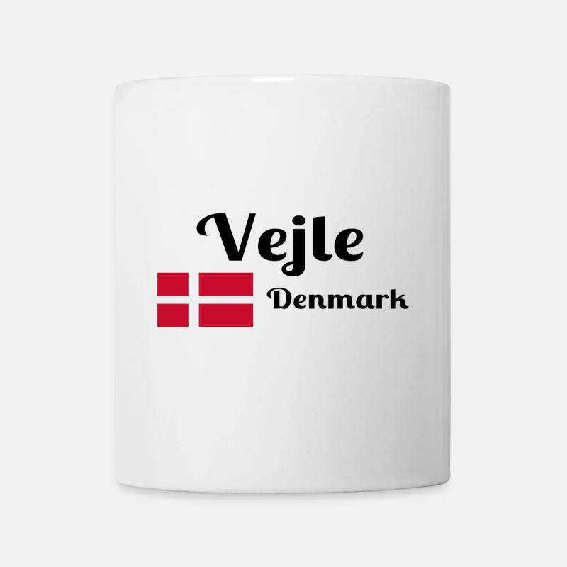 Vejle Danemark - Imprimés élégants - Mug blanc - blanc