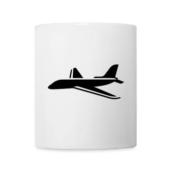 Airplane Drawing - Mug - white - Front