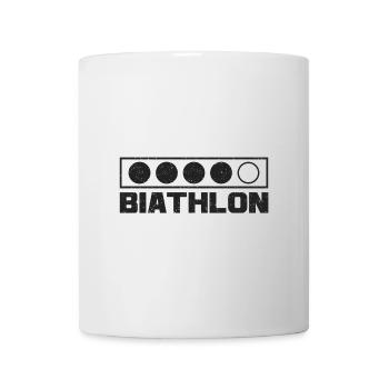 Stand de tir Biathlon Sports d’hiver - Mug blanc - blanc - Devant