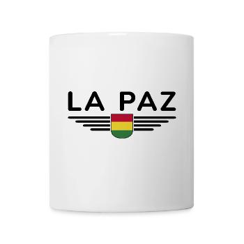 La Paz Bolivien Fans T-Shirt Design - Tasse - Weiß - Vorne