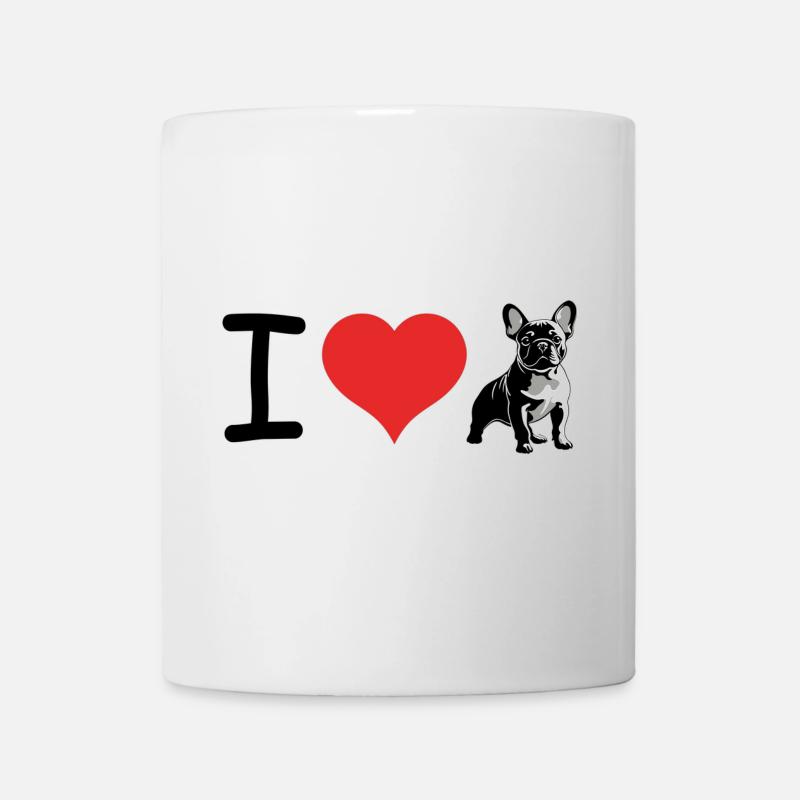 J’adore le bouledogue français - Pet Design - Mug blanc - blanc