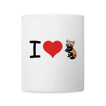 I love Red Panda - Pet Design - Tasse - Weiß - Vorne