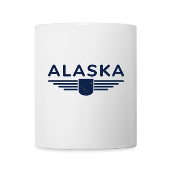Alaska Fan T-Shirt – USA-Style - Tasse - Weiß - Vorne
