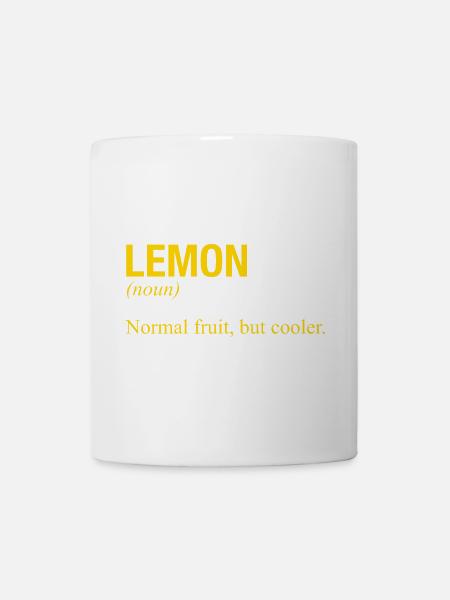 LEMON - Tasse - Weiß