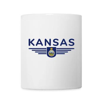 Kansas Fan T-Shirt – Dein Bundesstaat! - Tasse - Weiß - Vorne
