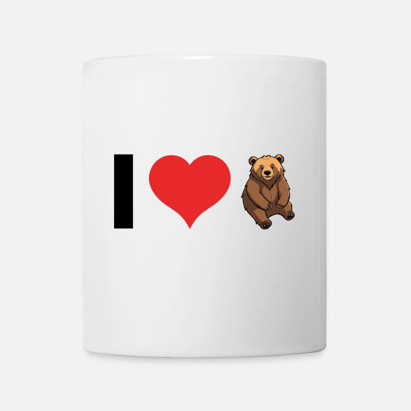 J’aime les ours - Cute Animal Design - Mug blanc - blanc