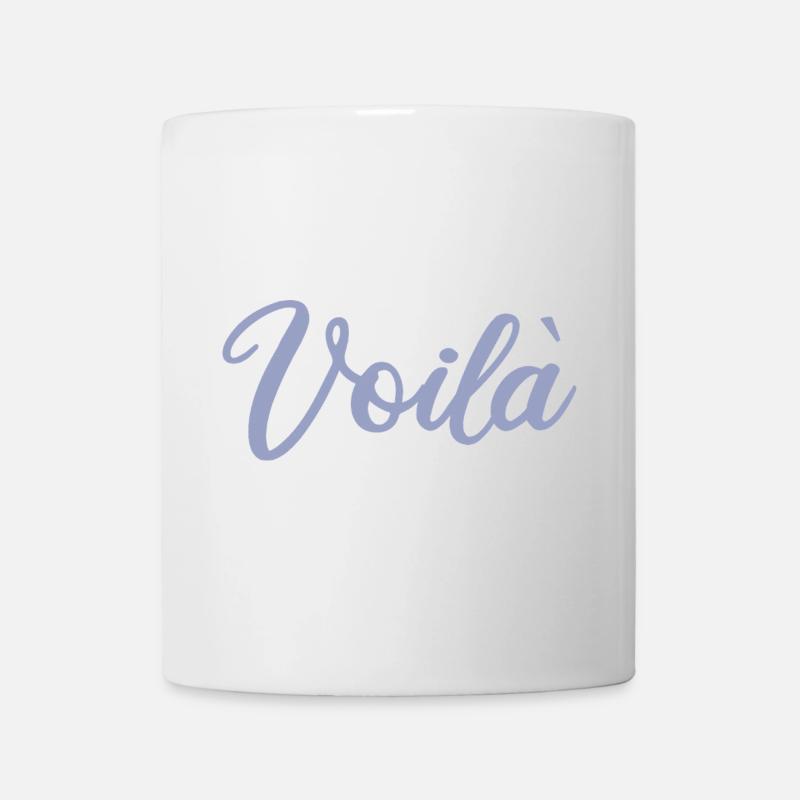Voilà - violet - Mug blanc - blanc