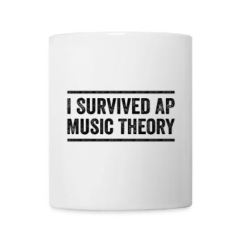 I Survived AP Music Theory Funny AP Examination - Mug blanc - blanc - Devant