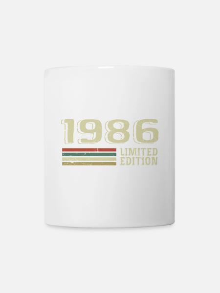 Nées en 1986 anniversaire 1986 Vintage 1986 - Mug blanc - blanc