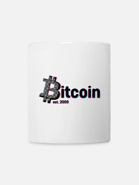 Bitcoin est 2009 PopArt - Tasse - Weiß