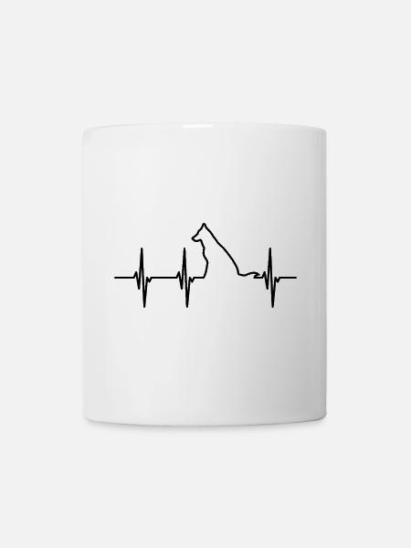 Hunde EKG Herschlag - Tasse - Weiß