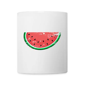 Wassermelone Design Scheibe used - Tasse - Weiß - Vorne