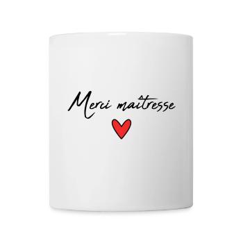 MISTRESS. HEART. MASTER. THANK YOU. THANK YOU MISTRESS. - Mug - white - Front