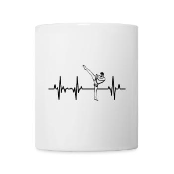 Kickboxer heartbeat - Mug - white - Front
