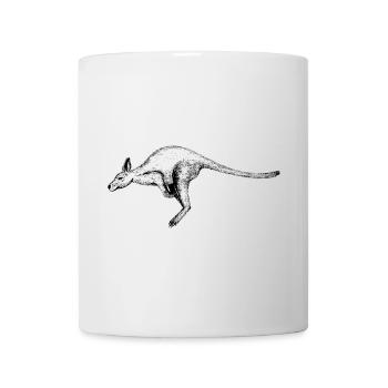 Kangourou - Mug blanc - blanc - Devant